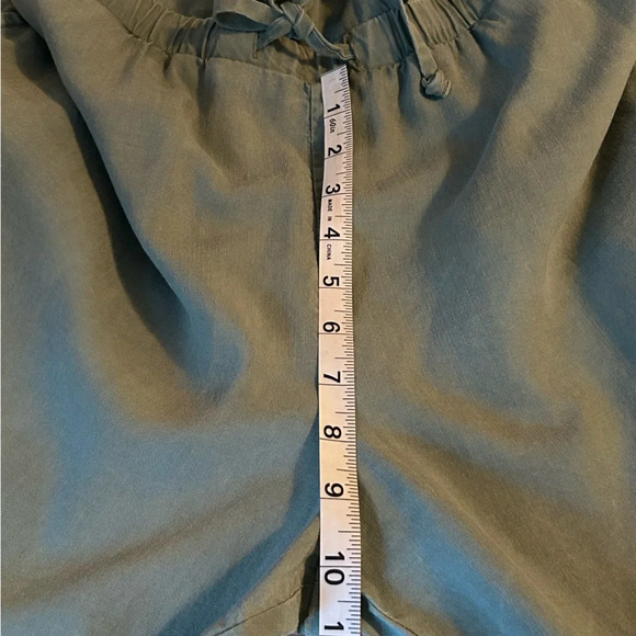Anthropologie Cloth & Stone Juliana Jumper Sage Green Cropped Jumpsuit Womens Lg - Picture 12 of 16